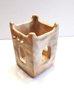 CLAY CANDLE HUT or Incense Burner  - Numbered
